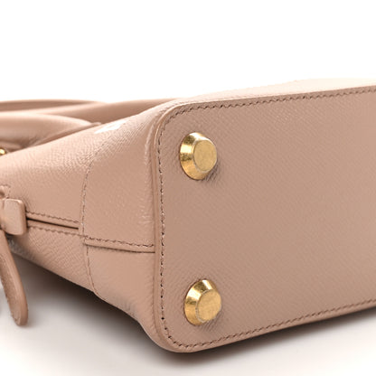 Balenciaga Grained Calfskin XXS Ville Top Handle Bag Beige Tapioca 9 of 10