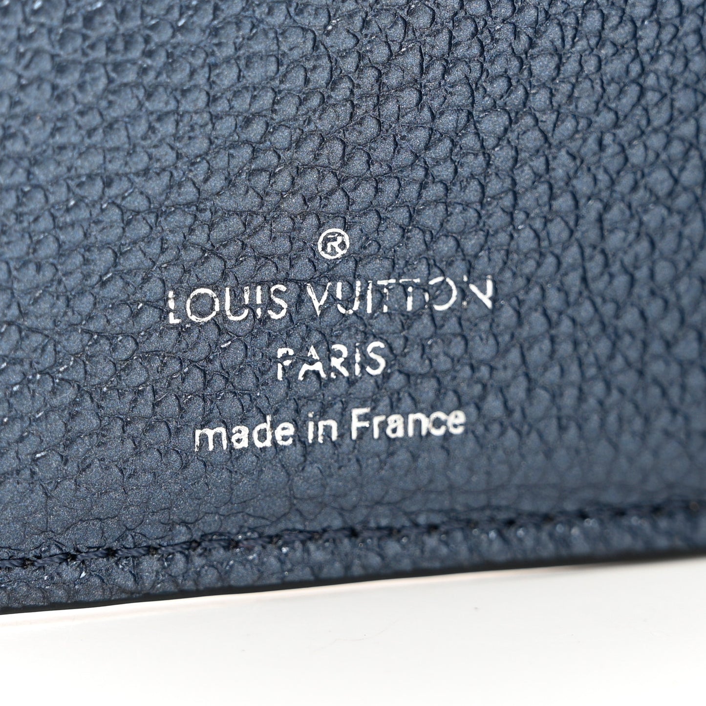 Metallic Empreinte Clea Wallet Navy Nacre