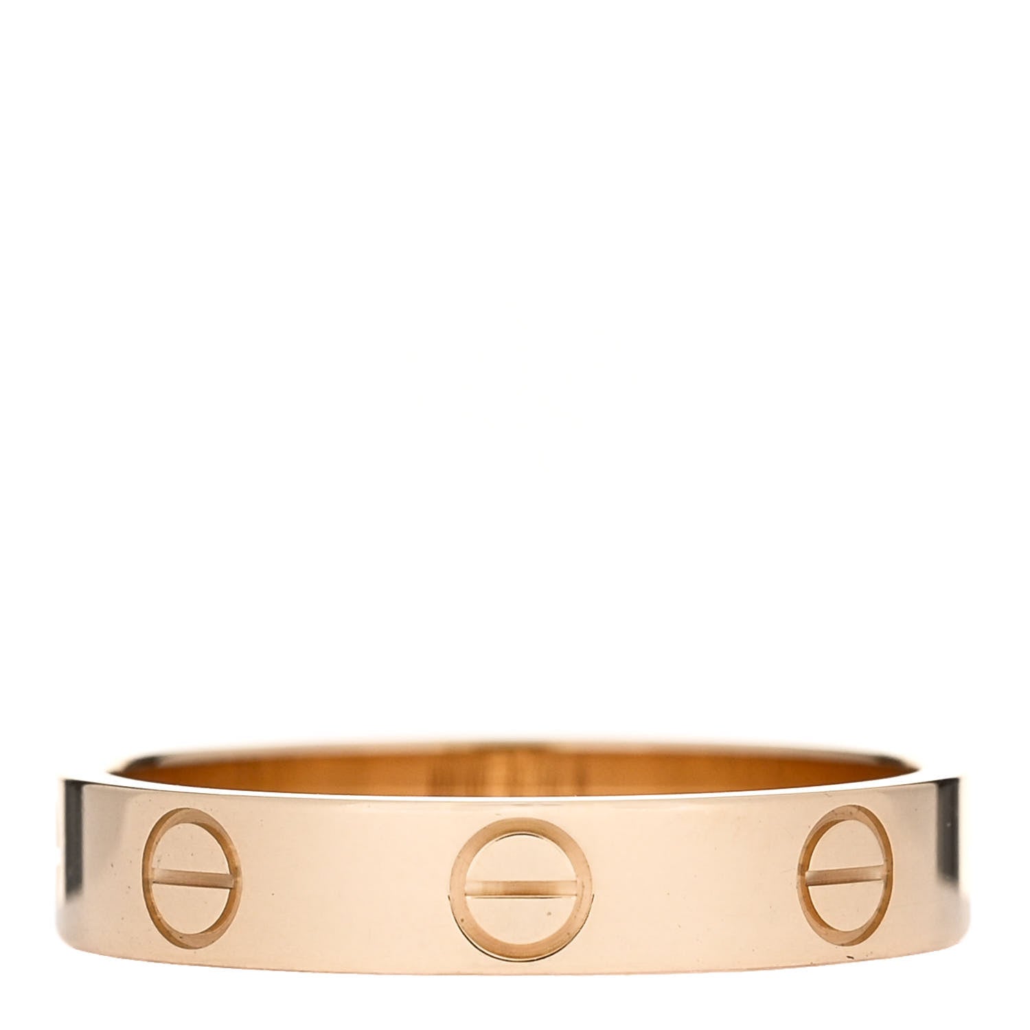 Cartier 18K Yellow Gold 3.5mm LOVE Wedding Band Ring 53 6.5 3 of 4