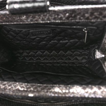 Chanel Metallic Python Small Perfect Day Tote Silver 5 of 11