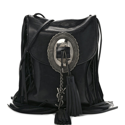 Saint Laurent Lambskin Anita Tassed Crossbody Bag Black 1 of 10