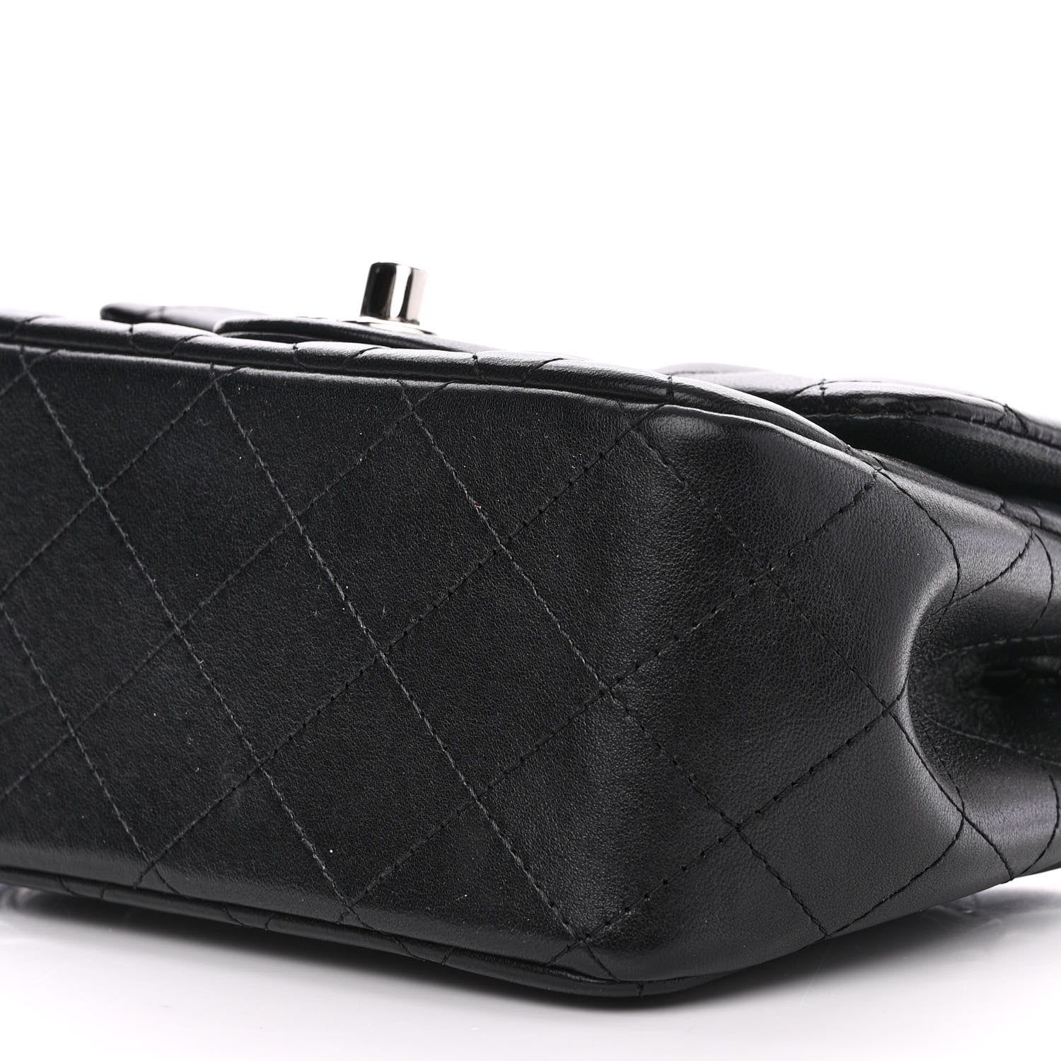Chanel Lambskin Quilted Mini Square Flap Black 10 of 10