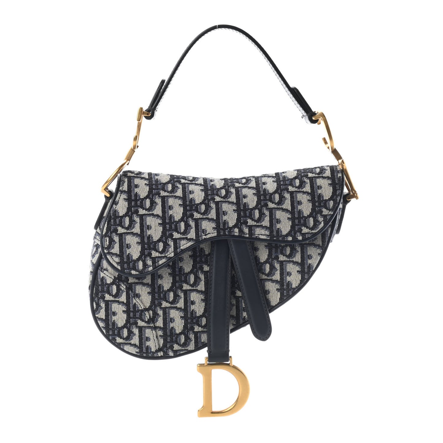 Oblique Mini Saddle Bag Blue
