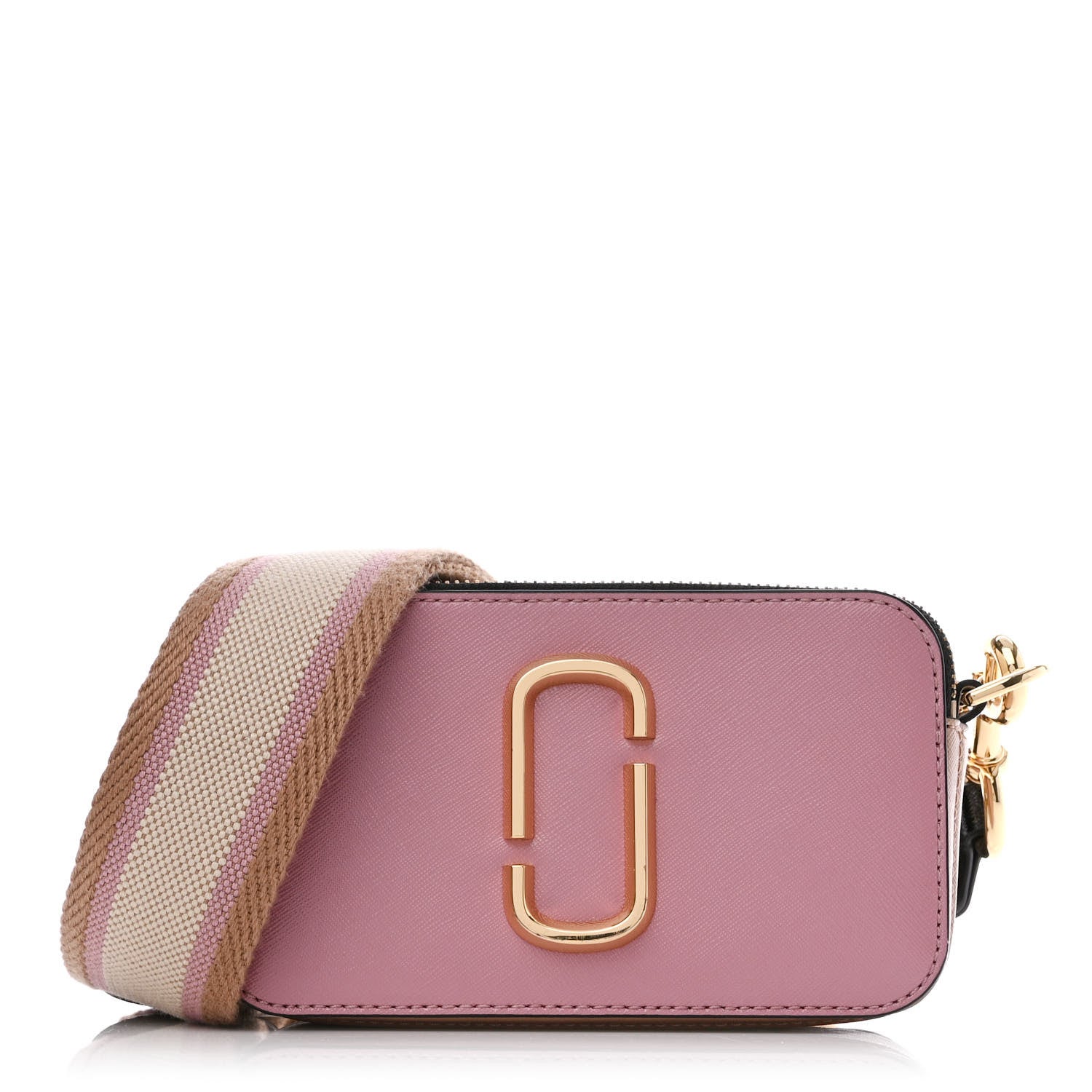 Marc Jacobs Saffiano Small Snapshot Camera Bag Pink Multicolor 1 of 13