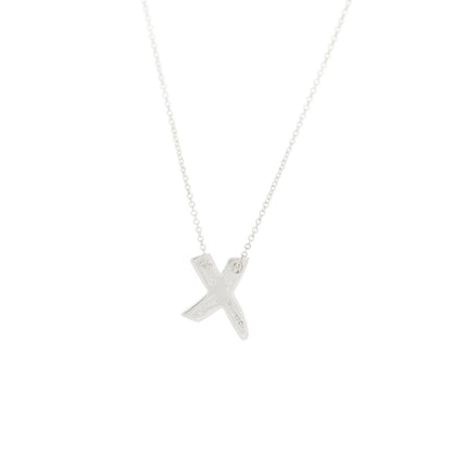 Tiffany Sterling Silver Paloma Picasso Graffiti X Pendant Necklace 5 of 5
