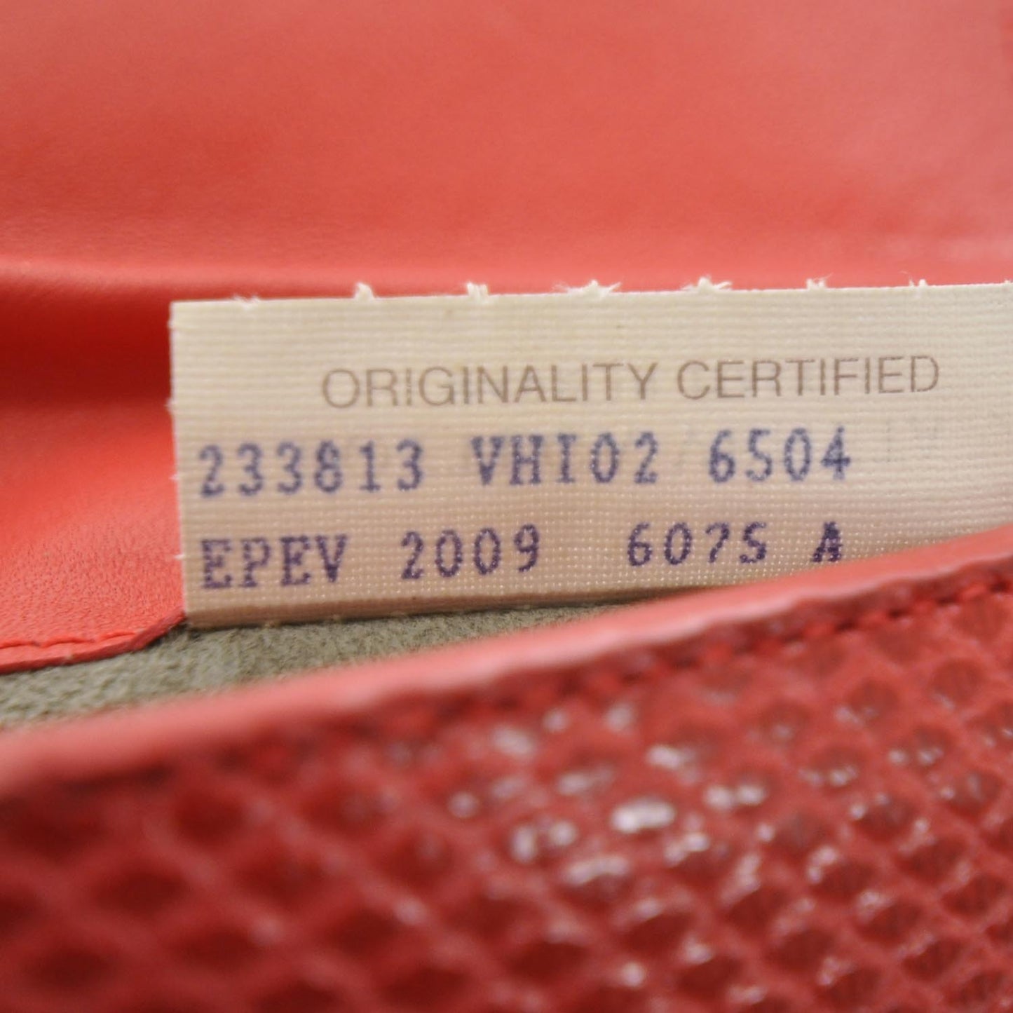 Snakeskin Clutch Red