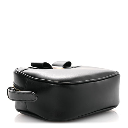 Salvatore Ferragamo Smooth Calfskin Vara Bow Camera Bag Black 4 of 11