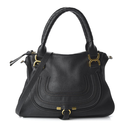 Chloe Calfskin Medium Marcie Satchel Black 1 of 11