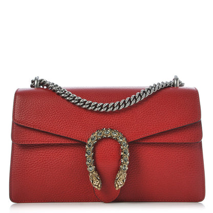 Gucci Dollar Calfskin Swarovski Crystal Small Dionysus Shoulder Bag Hibiscus Red 1 of 9