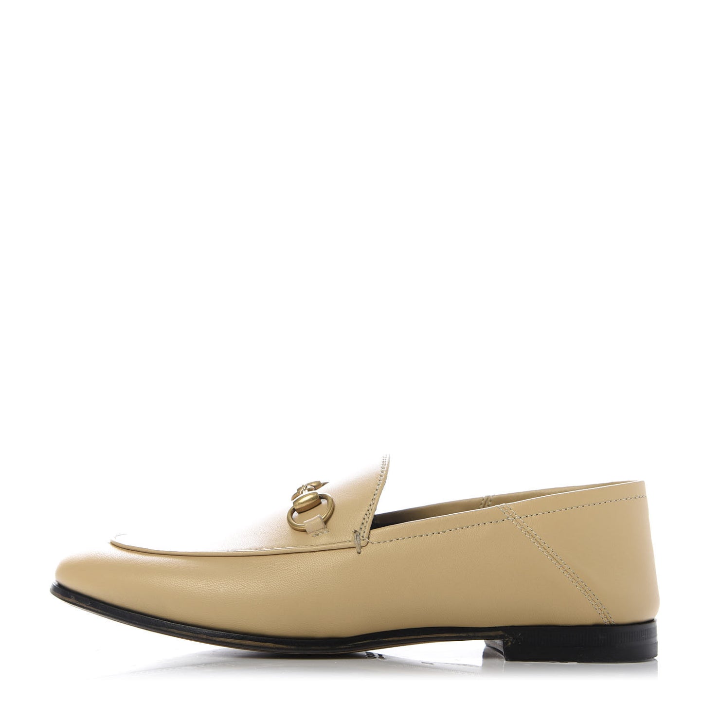 Lambskin Womens Brixton Horsebit Loafers 35 Wheat