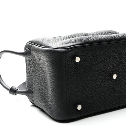 Hermes Taurillon Clemence Lindy 26 Black 9 of 10