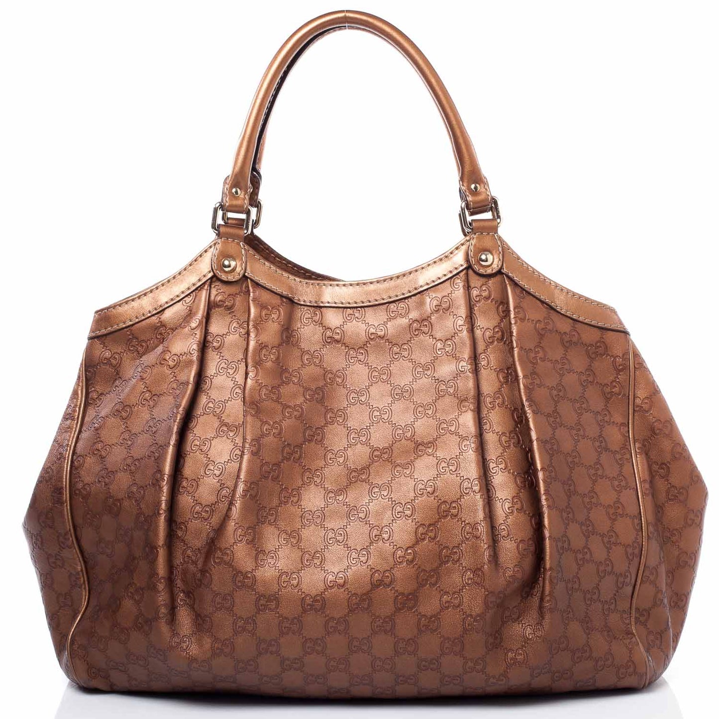 Guccissima Large Sukey Tote Bronze