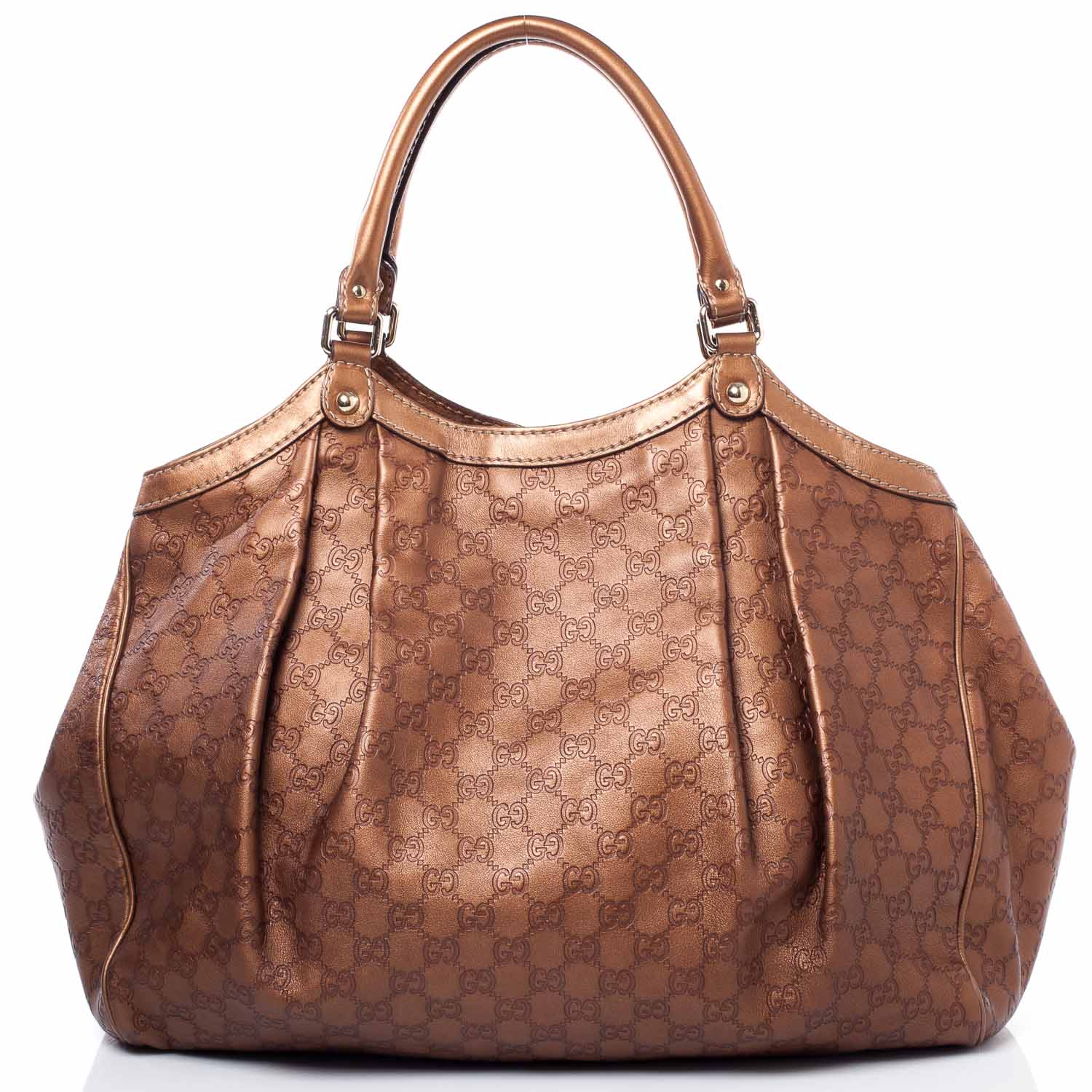 Gucci Guccissima Large Sukey Tote Bronze 4 of 10