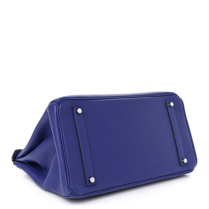 Hermes Togo BIRKIN 35 Bleu France 4 of 12