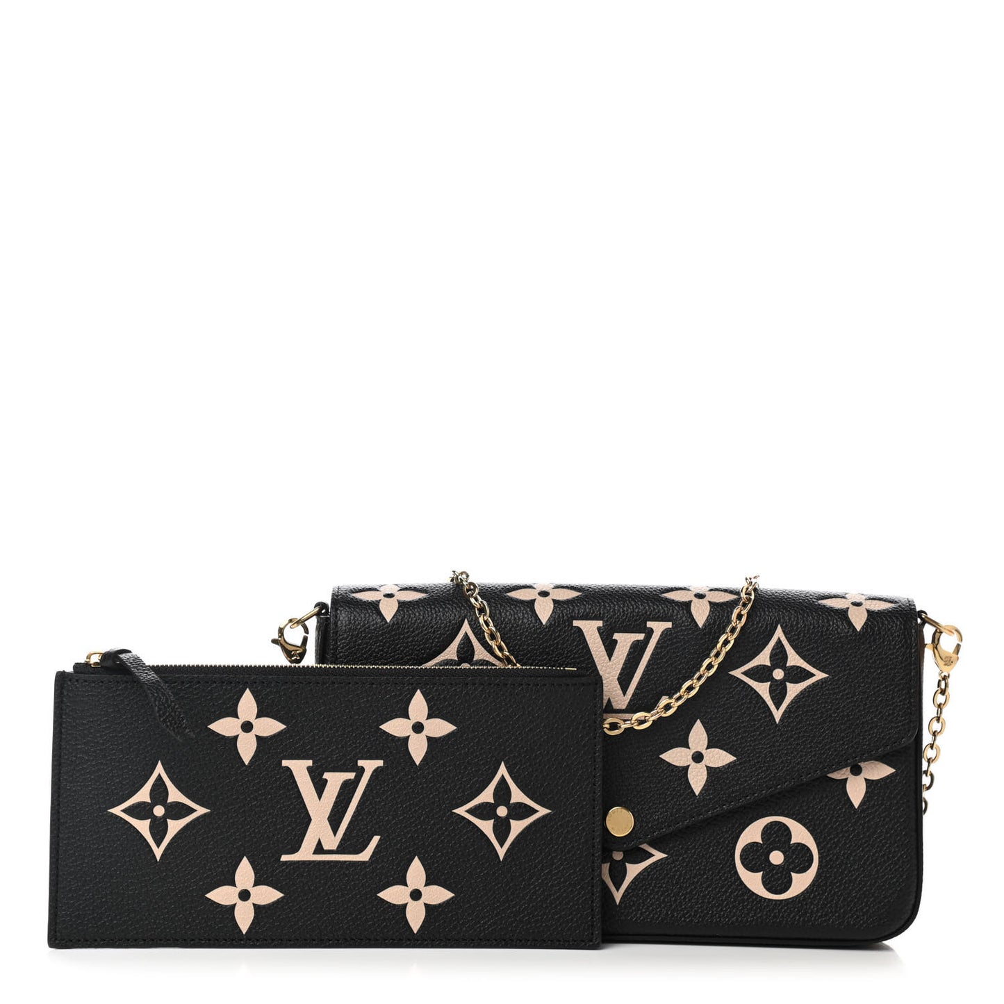 Empreinte Monogram Giant Felicie Pochette Black Beige