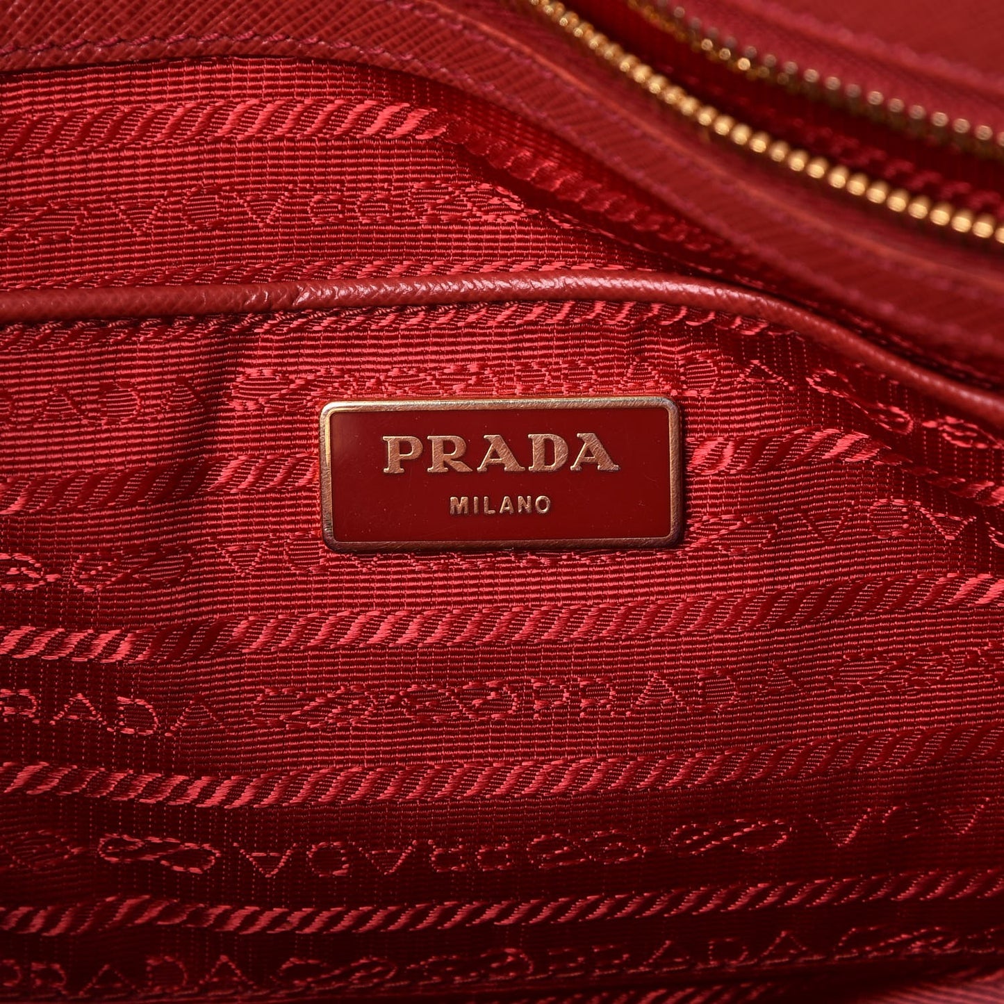 Saffiano Lux Large Tote Fuoco