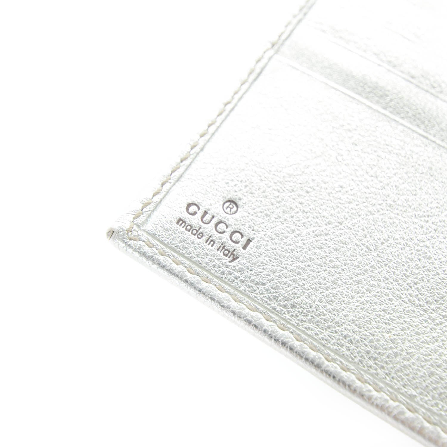 Gucci Leather Compact Britt Wallet Metallic 8 of 10