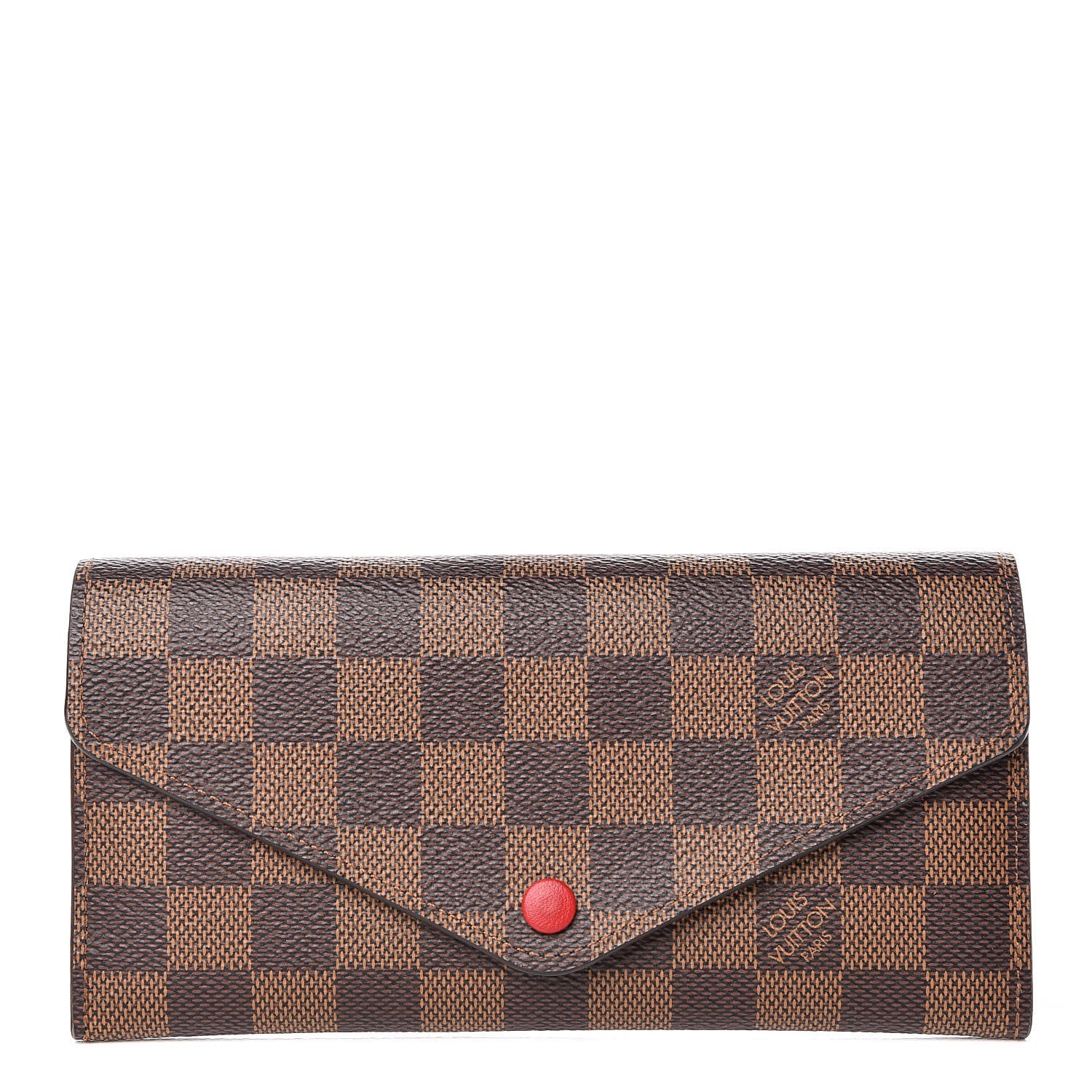 Louis Vuitton Damier Ebene Josephine Wallet Red 1 of 10