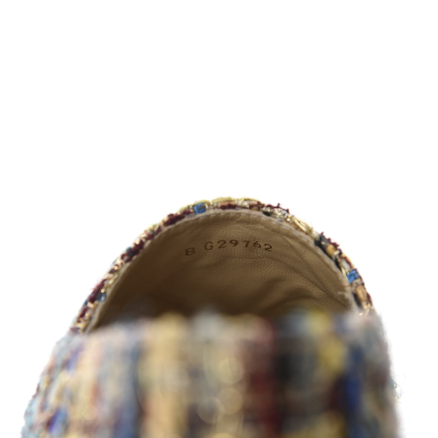 Tweed Grosgrain CC Espadrilles 36 Multicolor