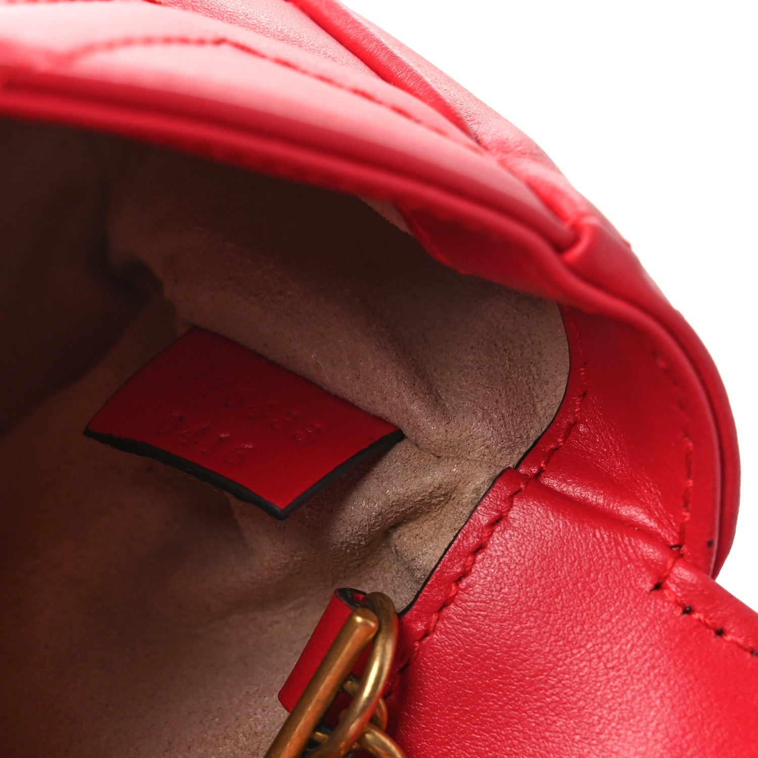 Gucci Calfskin Matelasse Super Mini GG Marmont Shoulder Bag