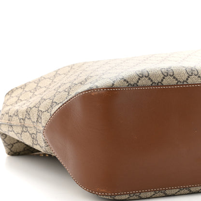 Gucci GG Supreme Monogram Large Linea A Hobo Light Brown 9 of 11