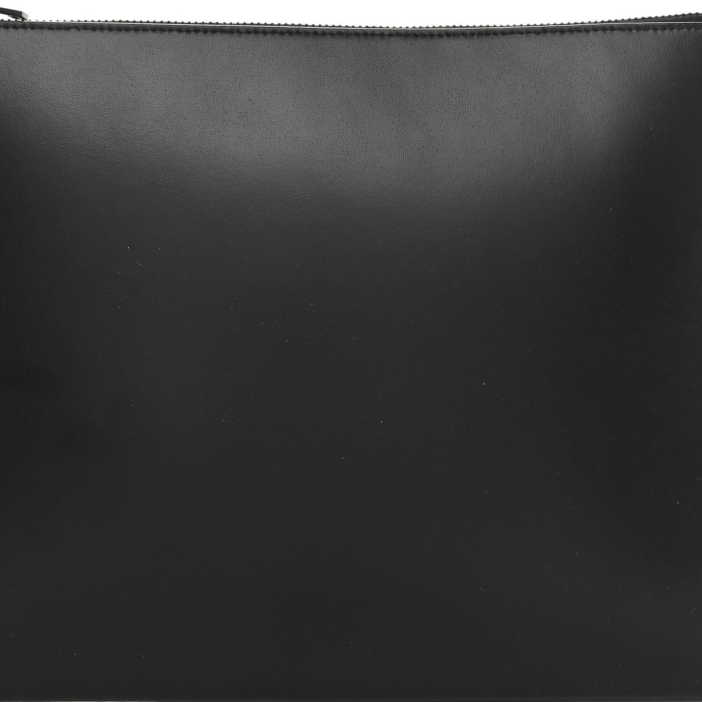 Shiny Calfskin Monogram Zipped Tablet Holder Black
