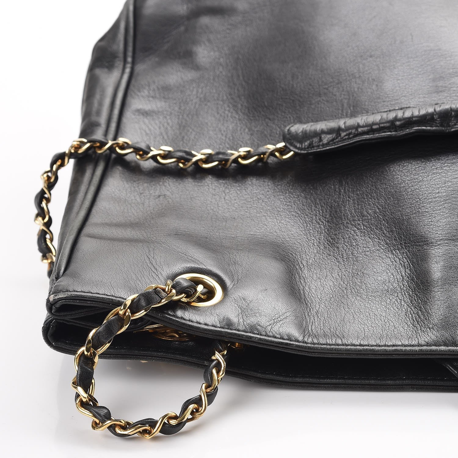 Chanel Lambskin Quilted Tote Black 10 of 12