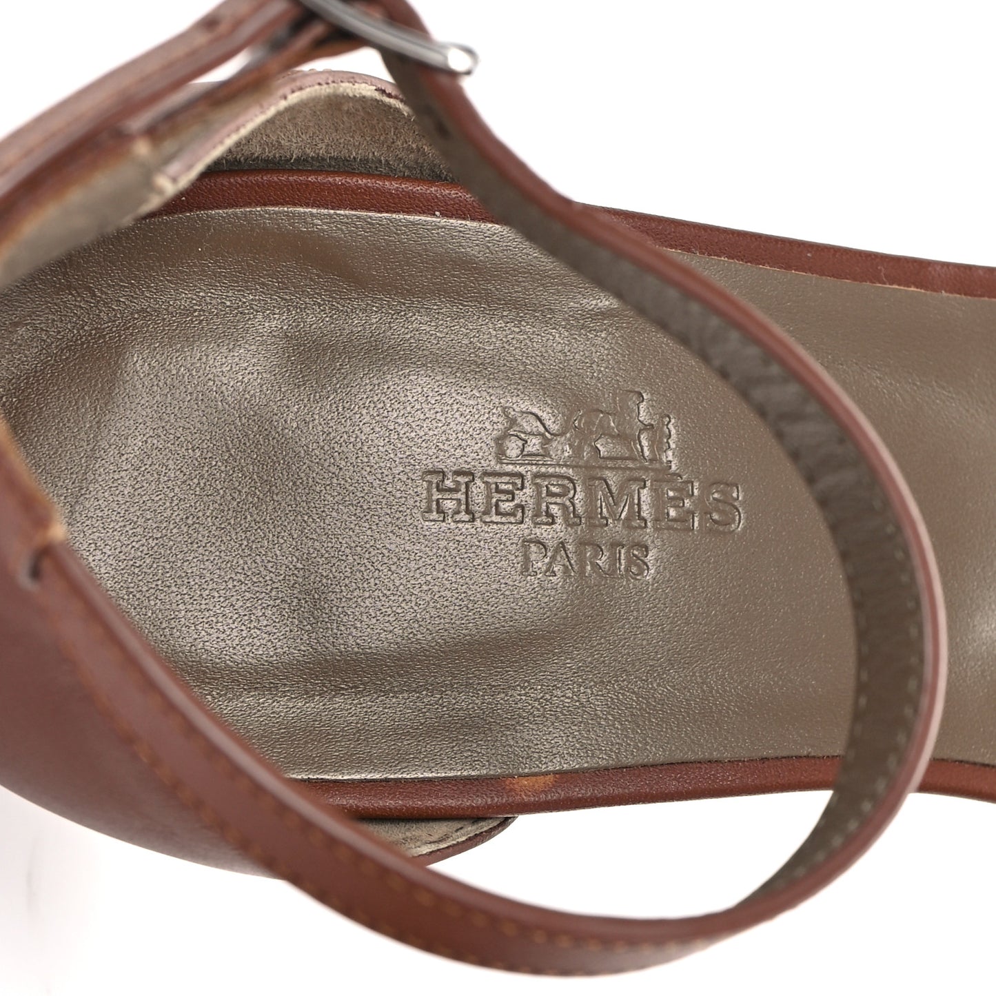 Calfskin Legend Wedge Sandals 39 Gold