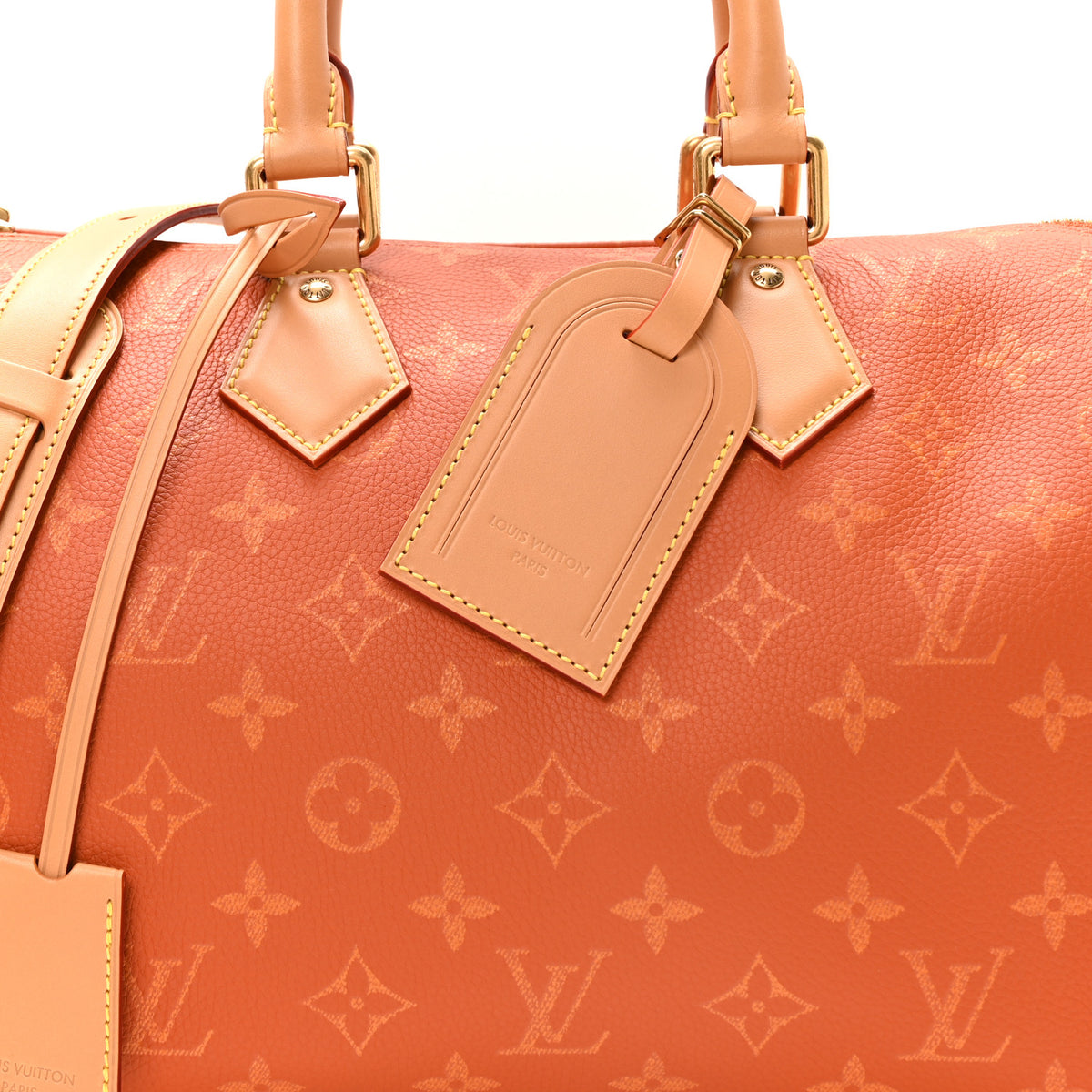 Calfskin Monogram Speedy P9 Bandouliere 30 Ocre
