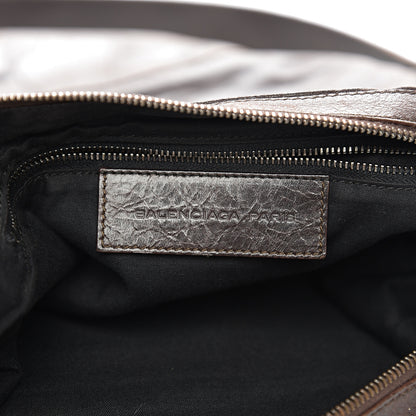 Balenciaga Chevre Classic Silver Hardware Mens Day Messenger Brown 5 of 14