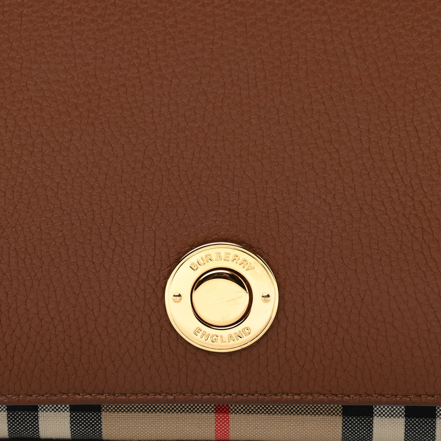 Burberry Calfskin Vintage Check New Hampshire Bag Archive Beige Tan 9 of 11
