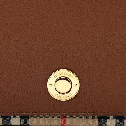 Burberry Calfskin Vintage Check New Hampshire Bag Archive Beige Tan 9 of 11