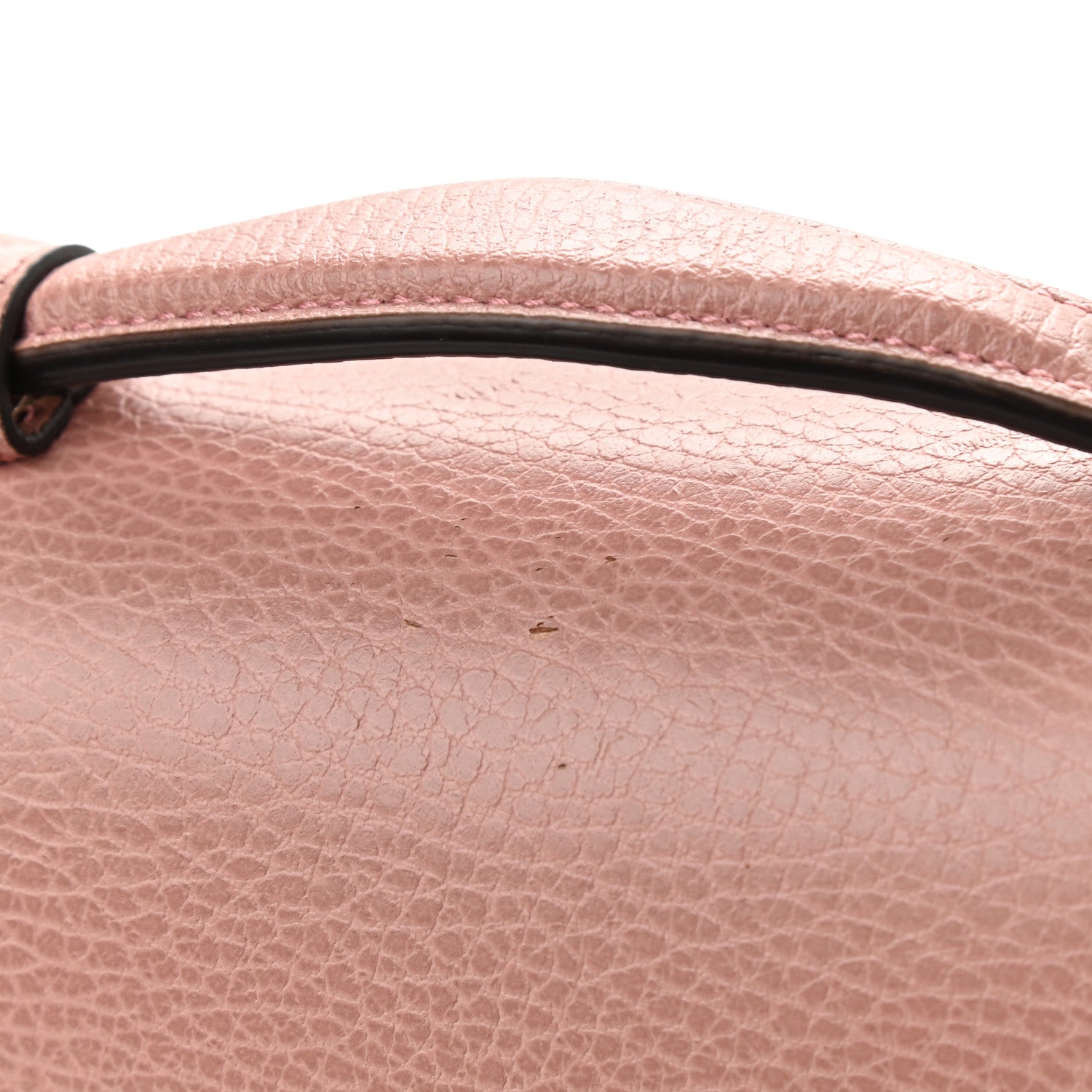 Gucci Dollar Calfskin Interlocking G Top Handle Shoulder Bag Soft Pink 13 of 16