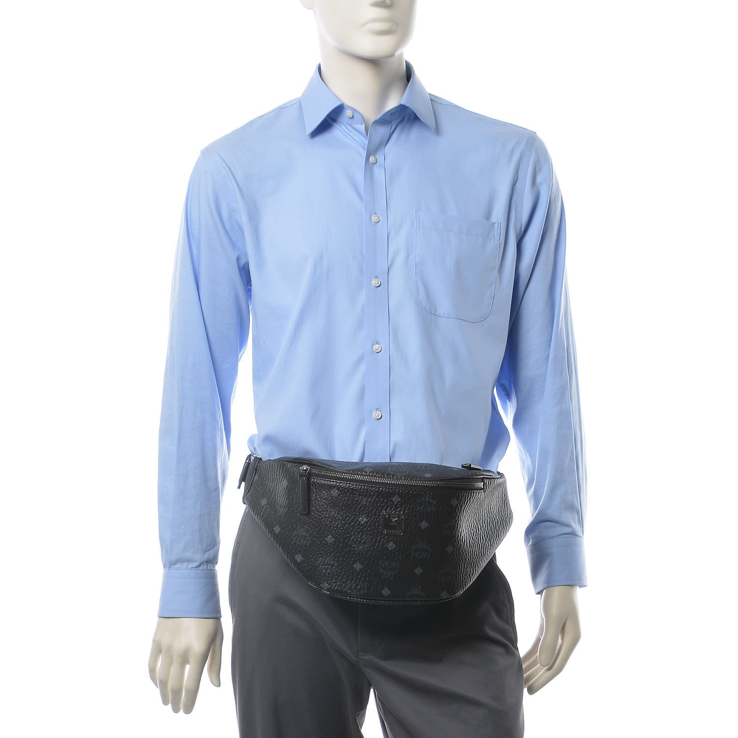 MCM Visetos Stark Belt Bag Black 2 of 9