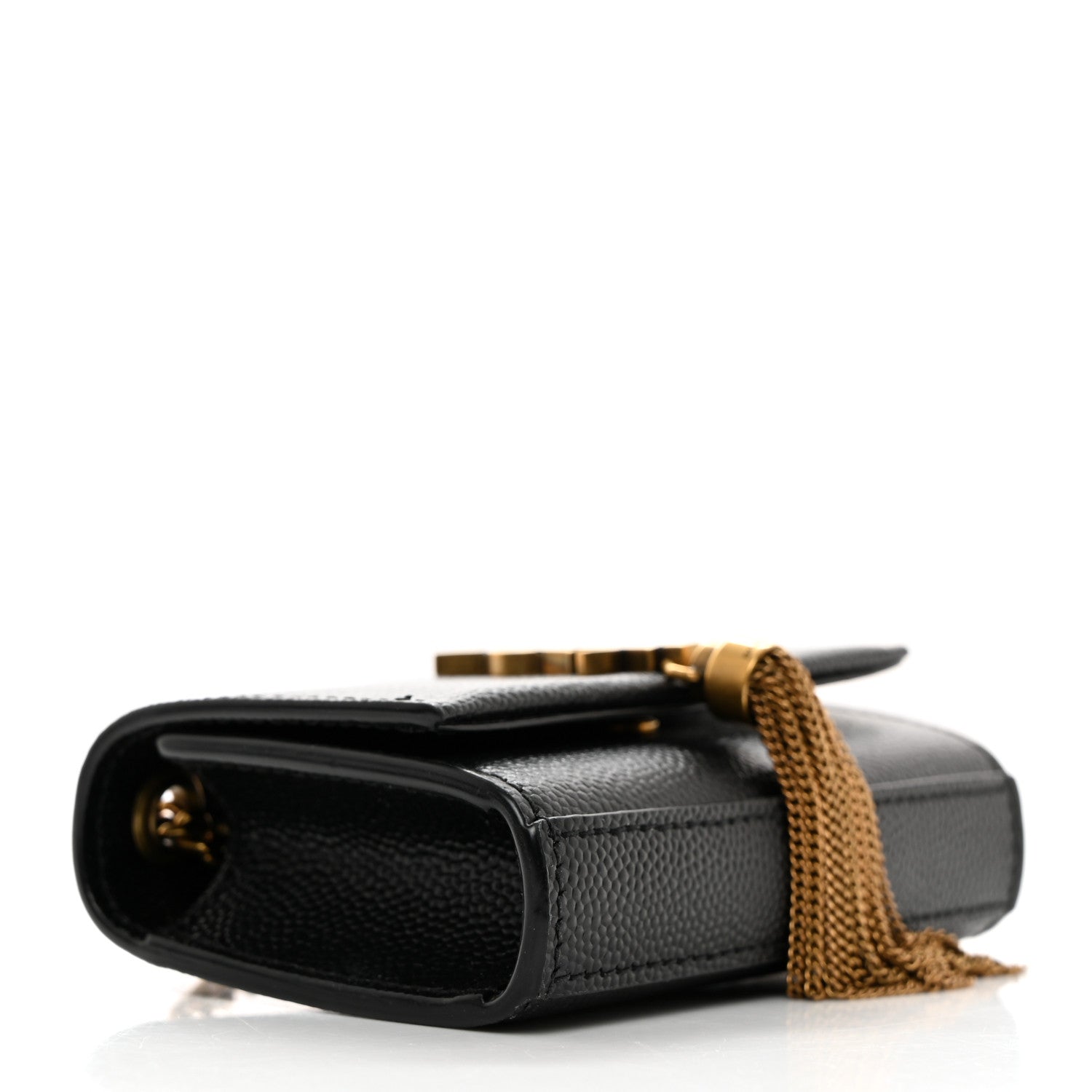 Saint Laurent Grain De Poudre Micro Classic Monogram Kate Tassel Airpods Bag Black 4 of 8