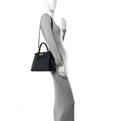 Hermes Epsom Kelly Sellier 28 Bleu Indigo 2 of 13