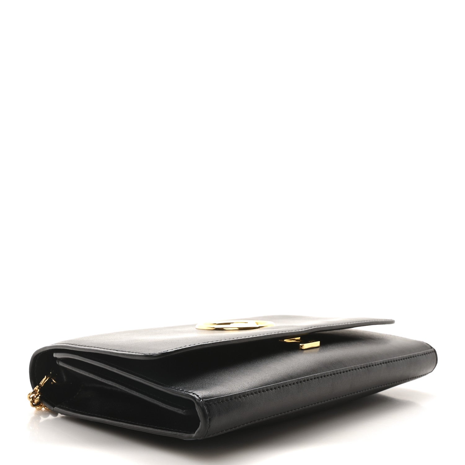 Fendi Vitello Liberty Lucido F is Fendi Wallet on Chain Black 4 of 10