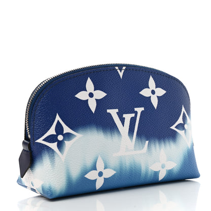 Louis Vuitton Monogram Giant Escale Cosmetic Pouch Blue 3 of 8