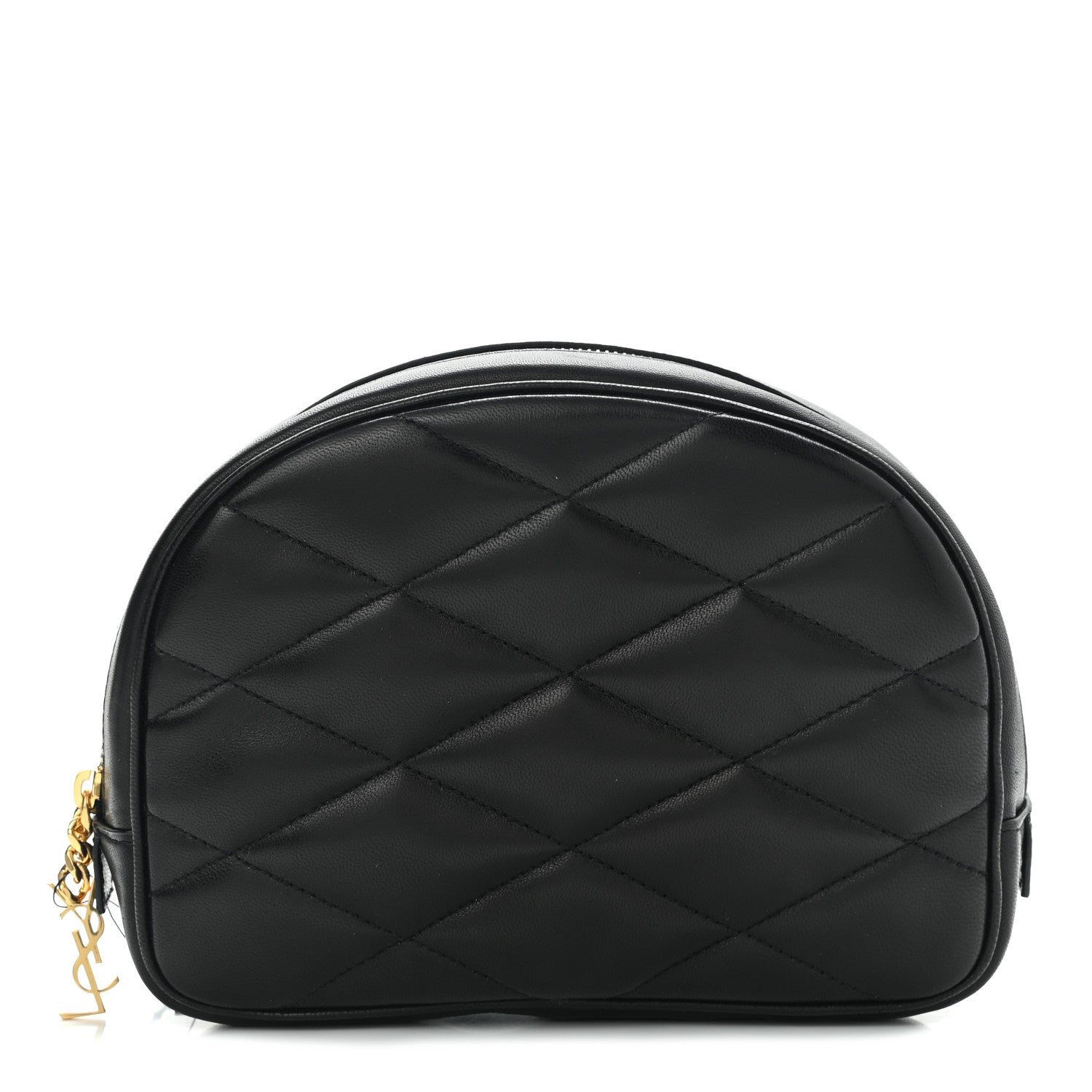 Saint Laurent Lambskin Quilted Lolita Cosmetic Pouch Black 1 of 8
