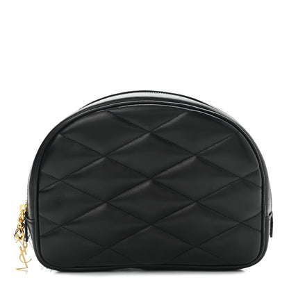 Saint Laurent Lambskin Quilted Lolita Cosmetic Pouch Black 1 of 8