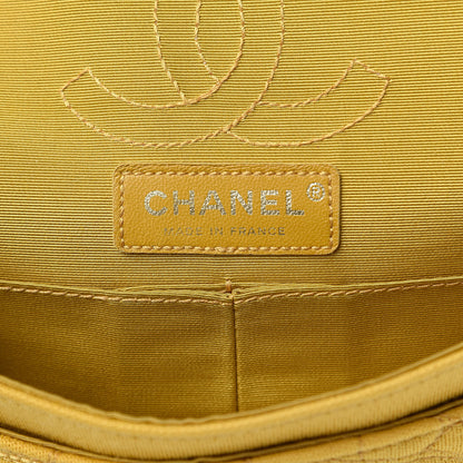 Chanel Jersey Crocodile Reissue Flap Yellow 6 of 12