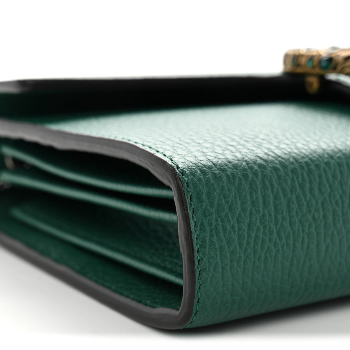 Calfskin Mini Dionysus Chain Wallet Emerald
