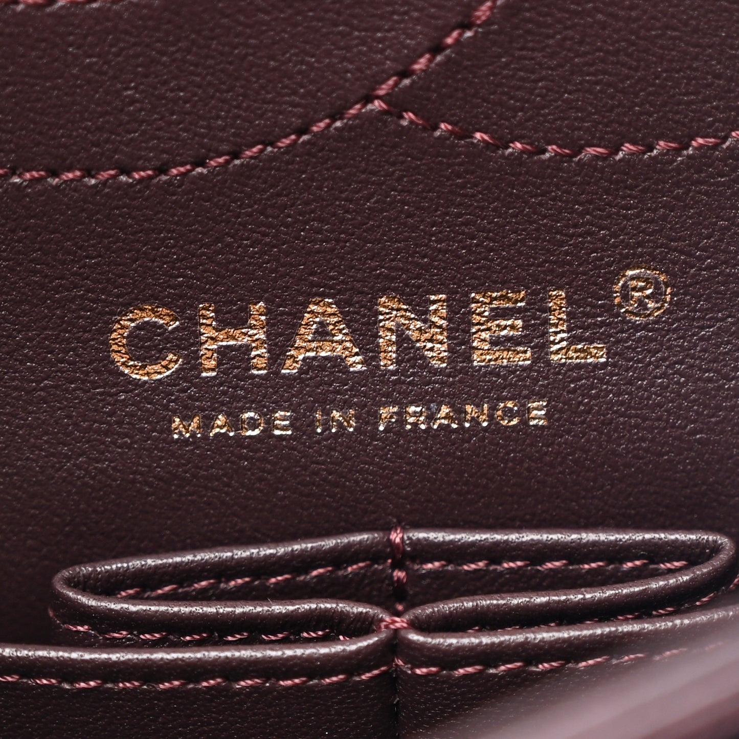 Aged Calfskin Quilted 2.55 Reissue 225 Flap Dark Burgundy
