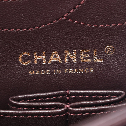 Chanel Aged Calfskin Quilted 2.55 Reissue 225 Flap Dark Burgundy 6 of 10