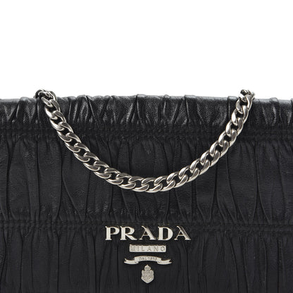 Prada Nappa Gaufre Wallet On Chain Black 12 of 12