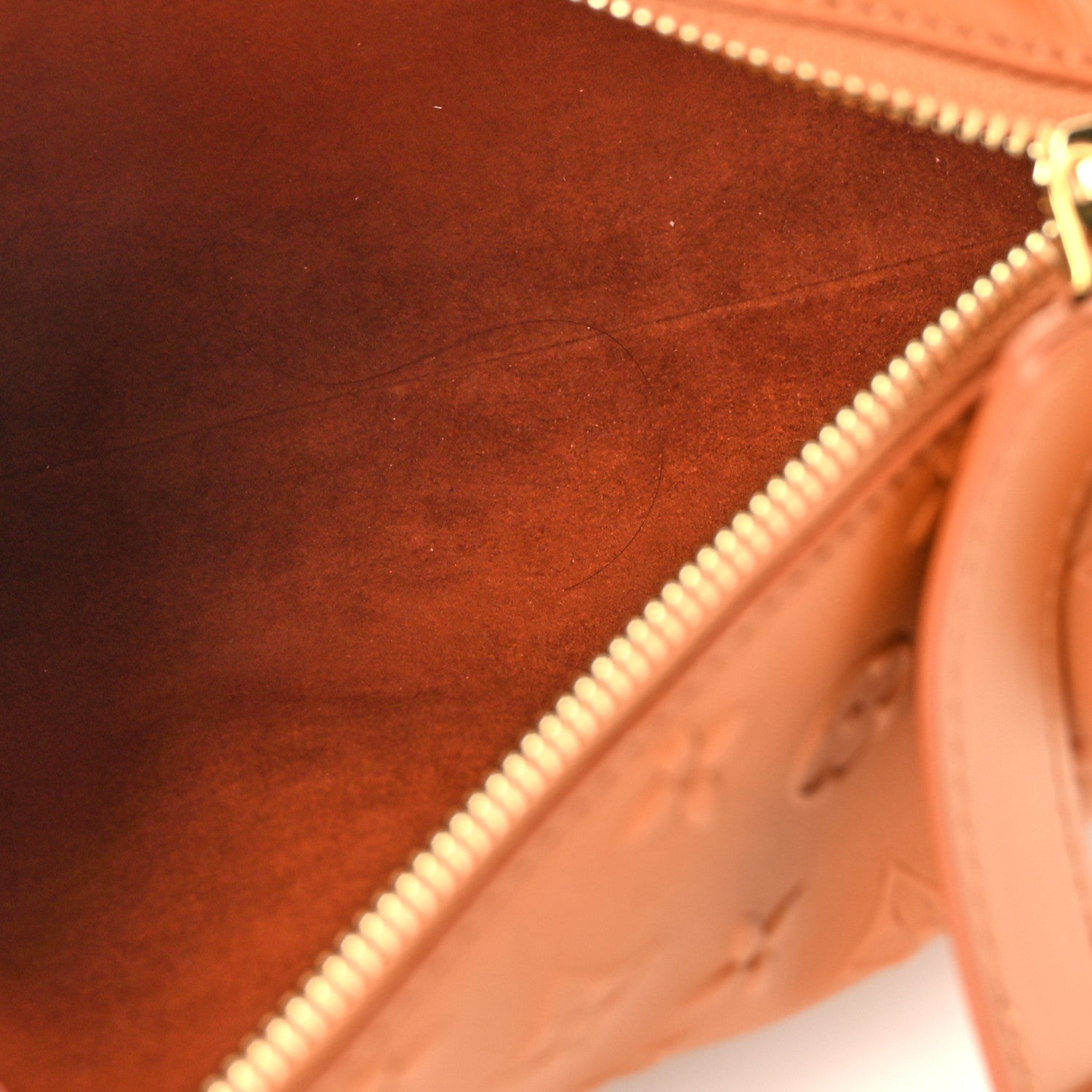 Louis Vuitton Calfskin Debossed Monogram Side Trunk Tan 5 of 10