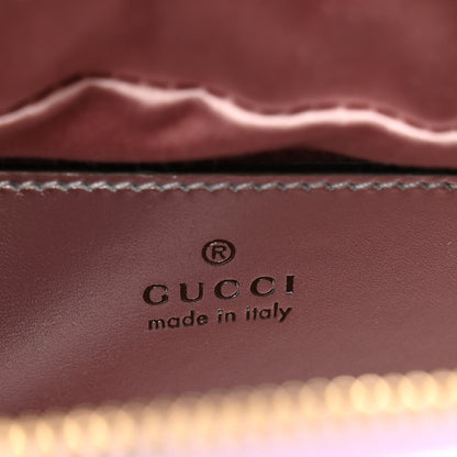 Gucci Iridescent Nappa Chevron Matelasse Small GG Marmont Chain Shoulder Bag Iridescent Escape Pink 6 of 11