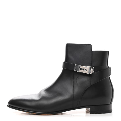 Hermes Calfskin Neo Low Boots 40 Black 1 of 8