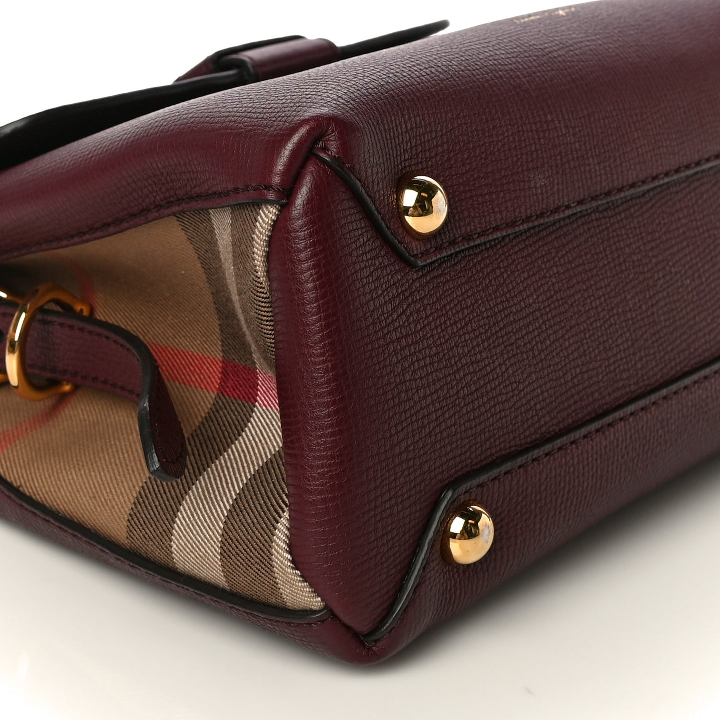 Derby Calfskin House Check Small Camberley Mahogany Red