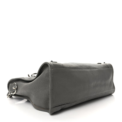 Balenciaga Chevre Silver Metallic Edge Hardware City Gris Acier 4 of 15